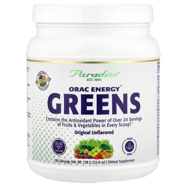 Зеленый комплекс Paradise Herbs ORAC Energy® Greens Original, без вкуса, 728 г