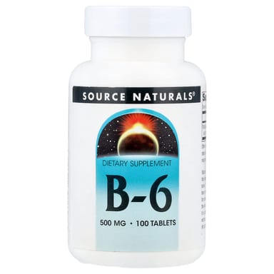 Витамин B6 Source Naturals, 500 мг, 100 таблеток