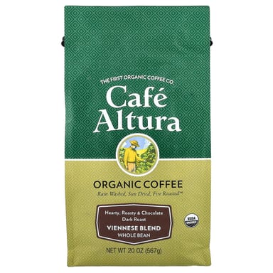 Кофе Cafe Altura Organic Viennese Blend Whole Bean Dark Roast, 567 г