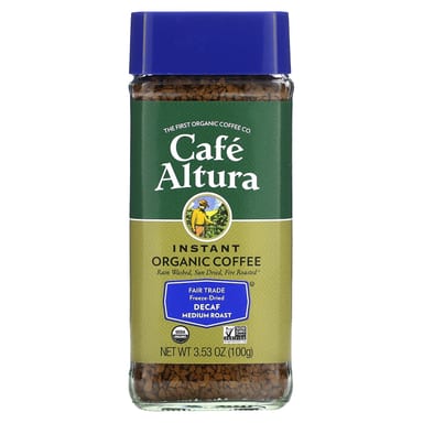 Кофе Cafe Altura Instant Organic Medium Roast Freeze-Dried, оттенок Decaf, 100 г