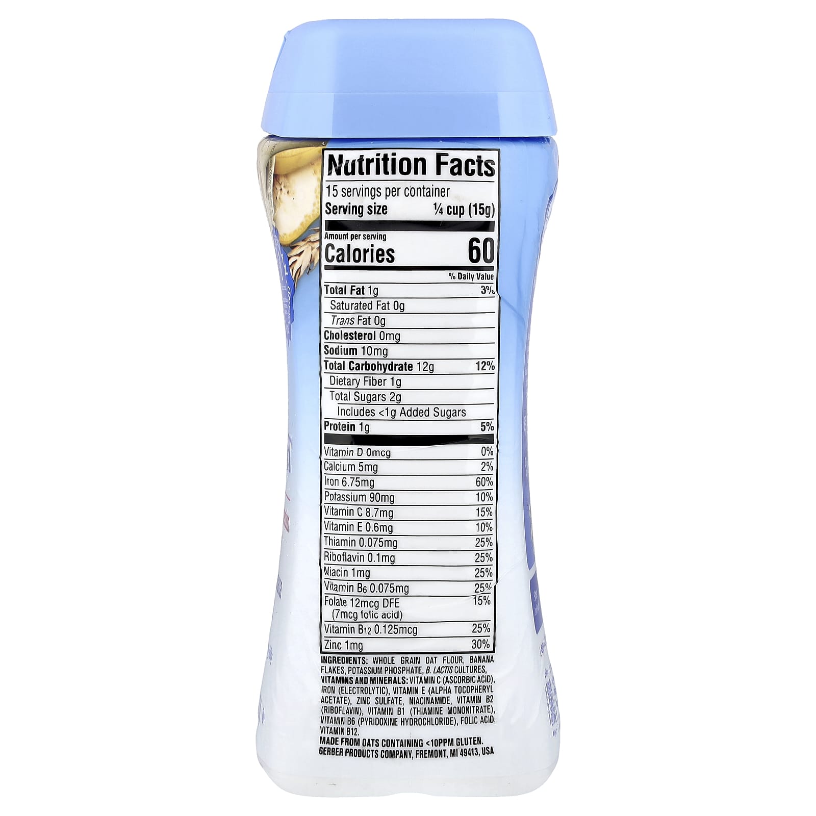 Овсянка Gerber Cereal 2nd Foods® Banana, 227 г