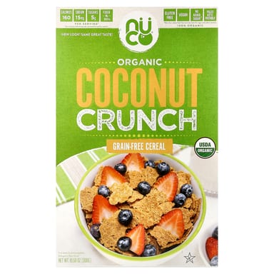 Хлопья NUCO Grain-Free, вкус Organic Coconut Crunch, 300 г