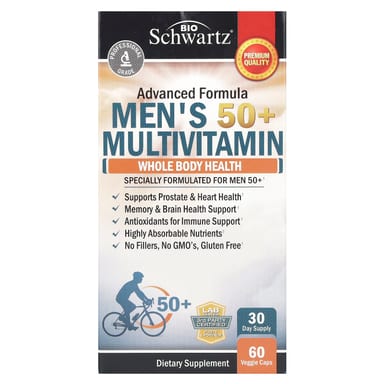 Мультивитамины BioSchwartz Men's 50+, 60 растительных капсул