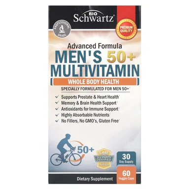 Фото товара: Мультивитамины BioSchwartz Men's 50+, 60 растительных капсул