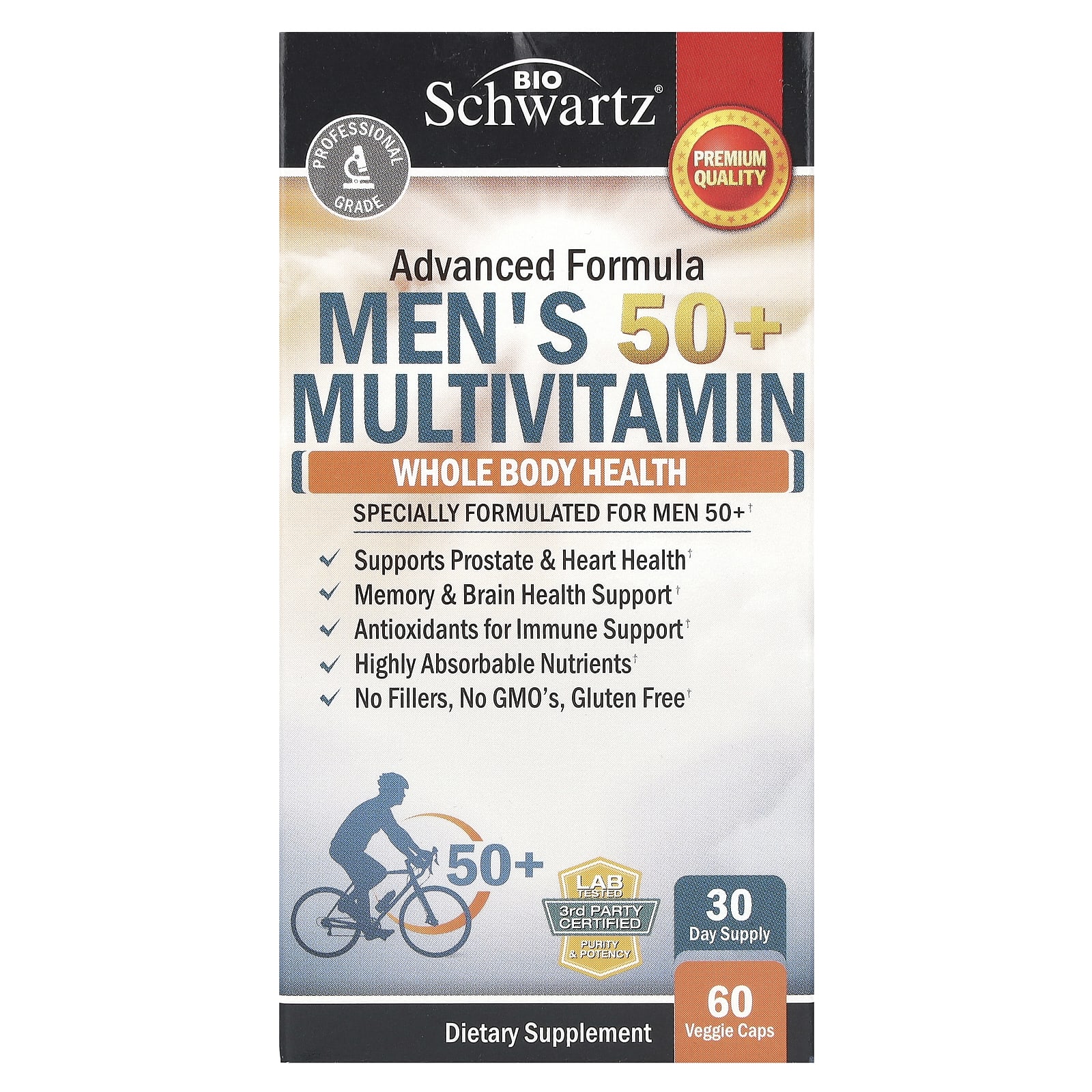 Мультивитамины BioSchwartz Men's 50+, 60 растительных капсул