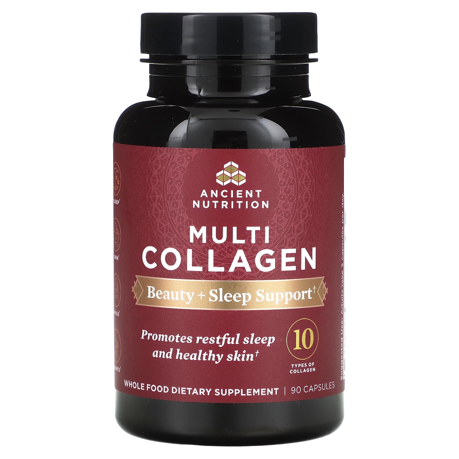 Коллаген Ancient Nutrition Multi Beauty Sleep Support, 90 капсул