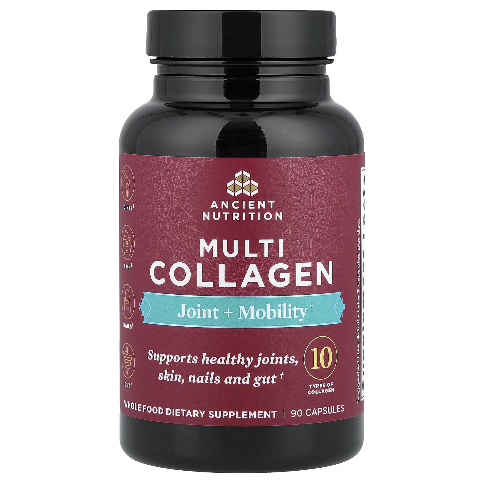 Коллаген Ancient Nutrition Multi Joint Mobility, 90 капсул