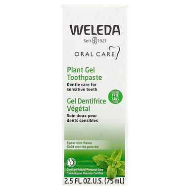 Зубная паста Weleda Oral Care Plant Gel Fluoride Free, оттенок Spearmint, 75 мл, гель