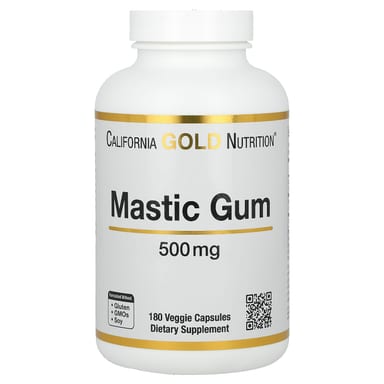 Мастиковая смола California Gold Nutrition, 500 мг, 180 растительных капсул