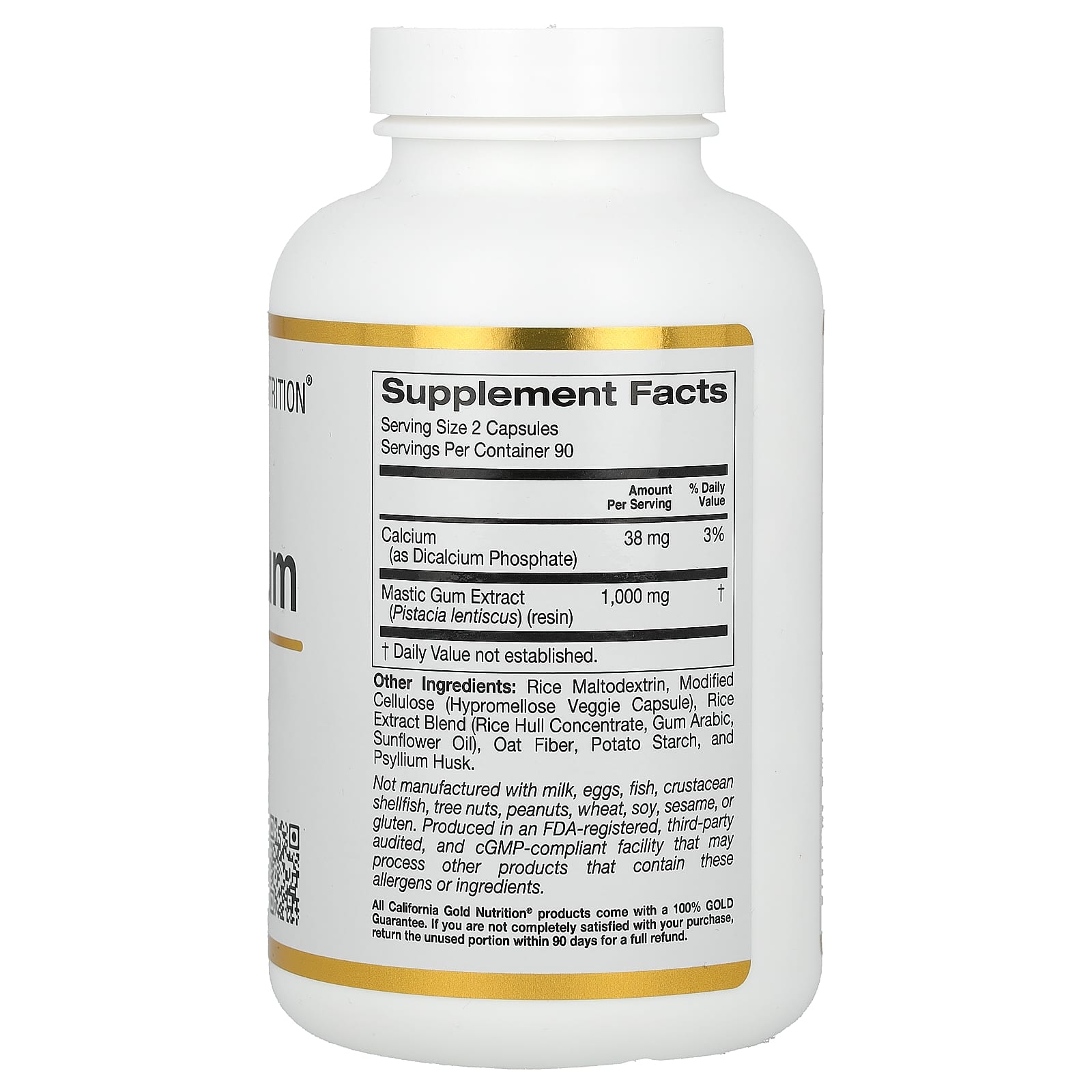 Мастиковая смола California Gold Nutrition, 500 мг, 180 растительных капсул — фото 3