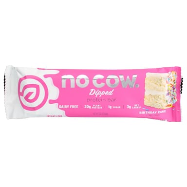 Протеиновый батончик No Cow Dipped Birthday Cake, 60 г, 12 шт.