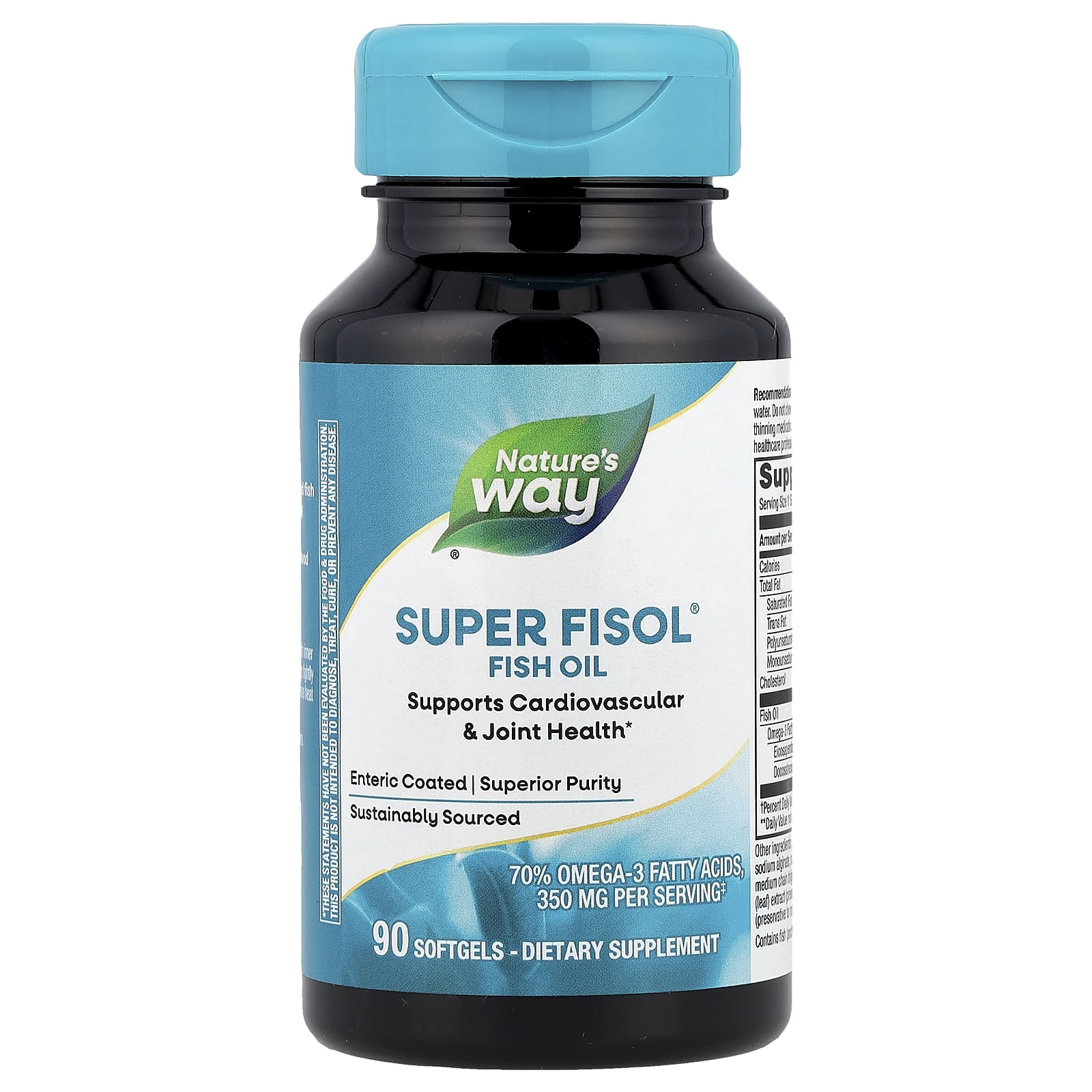 Рыбий жир Nature's Way Super Fisol®, 500 мг, 90 мягких капсул