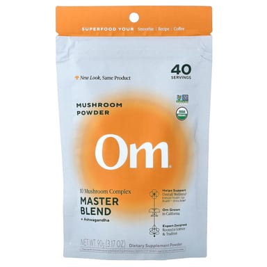 Ашваганда Om Mushrooms Mushroom Powder Master Blend, 90 г, порошок
