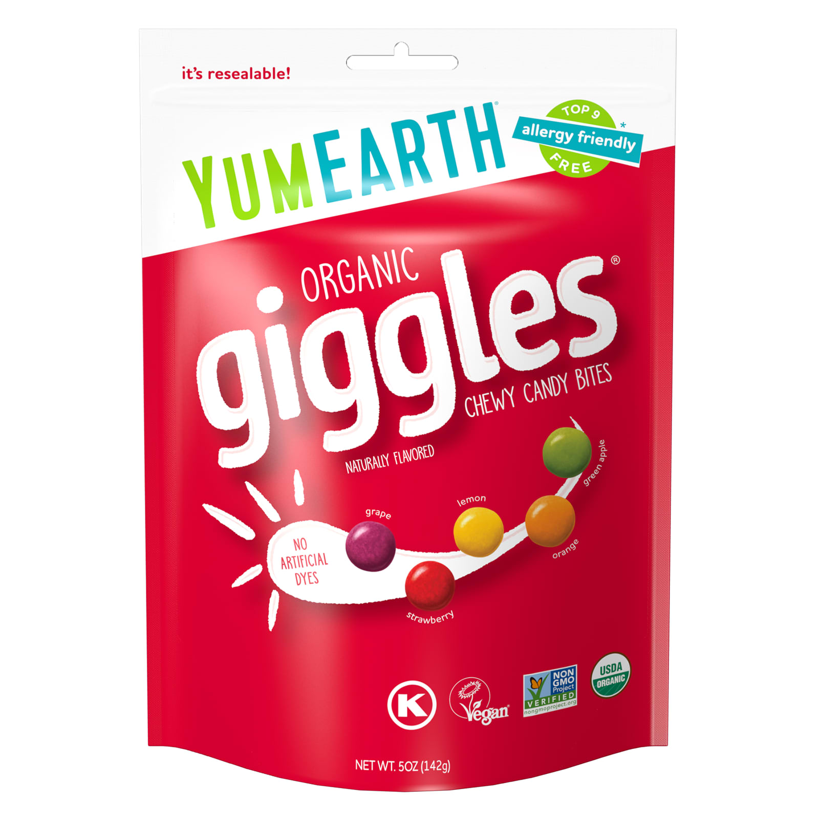 Жевательные конфеты YumEarth, 142 г