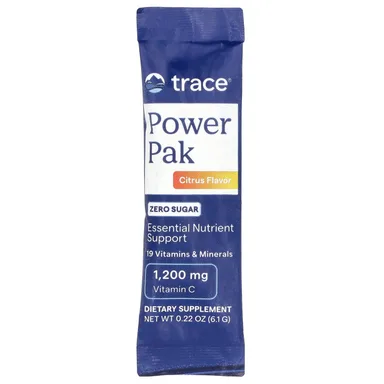 Фото товара: Стик Trace Power Pak Zero Sugar 30 Packets, вкус «цитрус», 6.1 г, саше