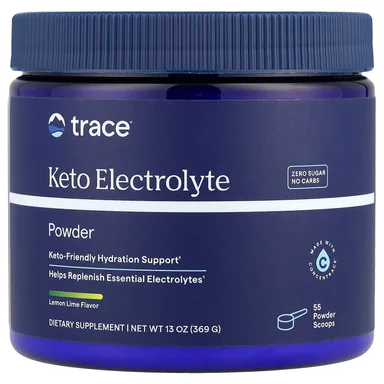 Фото товара: Порошок Trace Keto Electrolyte, вкус «лимон и лайм», 369 г