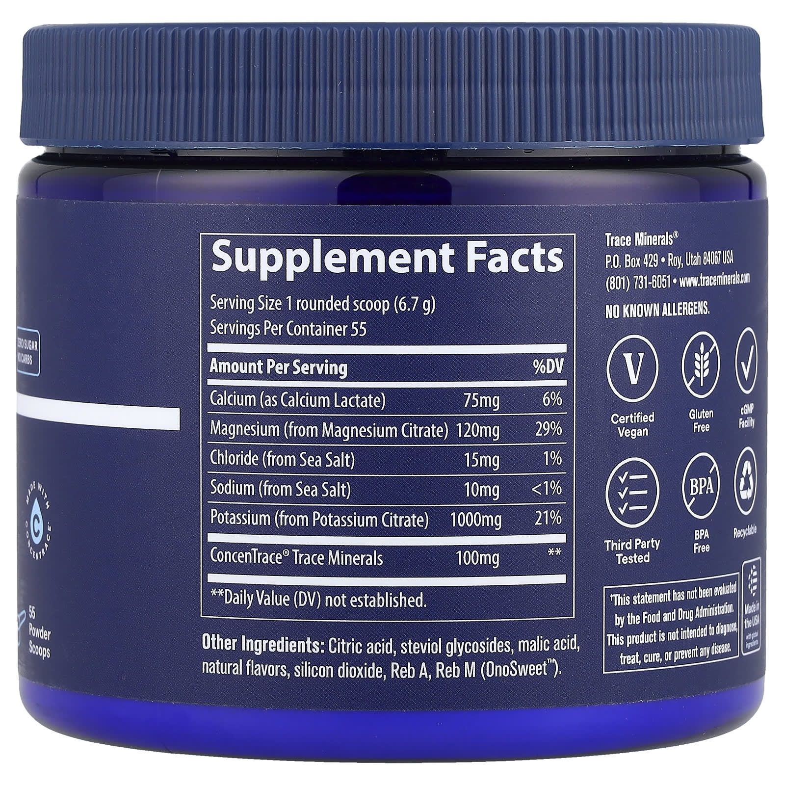 Порошок Trace Keto Electrolyte, вкус Lemon Lime, 369 г — фото 2