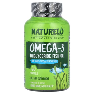 Рыбий жир NATURELO Omega-3 Triglyceride, 1100 мг, 60 мягких капсул