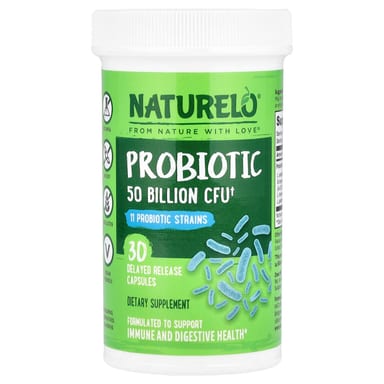 Пробиотик NATURELO 30 Delayed Release Capsules, 50 млрд КОЕ, капсулы