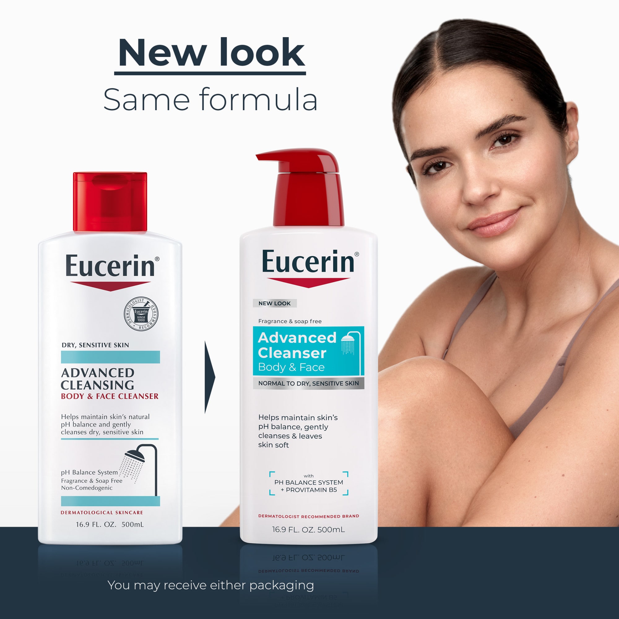 Очищающее средство Eucerin Body & Face Advanced Sensitive Skin, 500 мл — фото 3