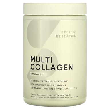 Коллаген Sports Research Multi, без вкуса, 300 г