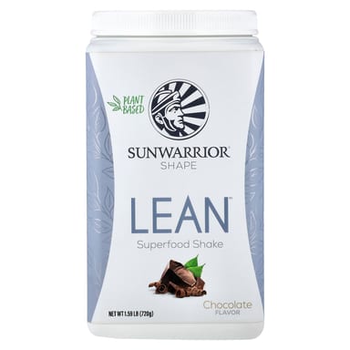 Шоколад Sunwarrior Shape Lean™ Superfood Shake, вкус Chocolate, 720 г, 1.