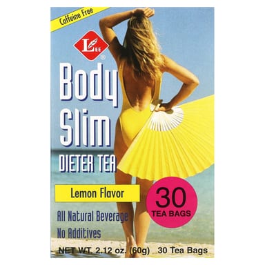 Чайные пакетики Uncle Lee's Tea Body Slim Dieter Tea 30, без кофеина, лимон, 60 г