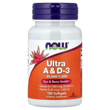 NOW Foods Ultra A & D3, 100 мягких капсул