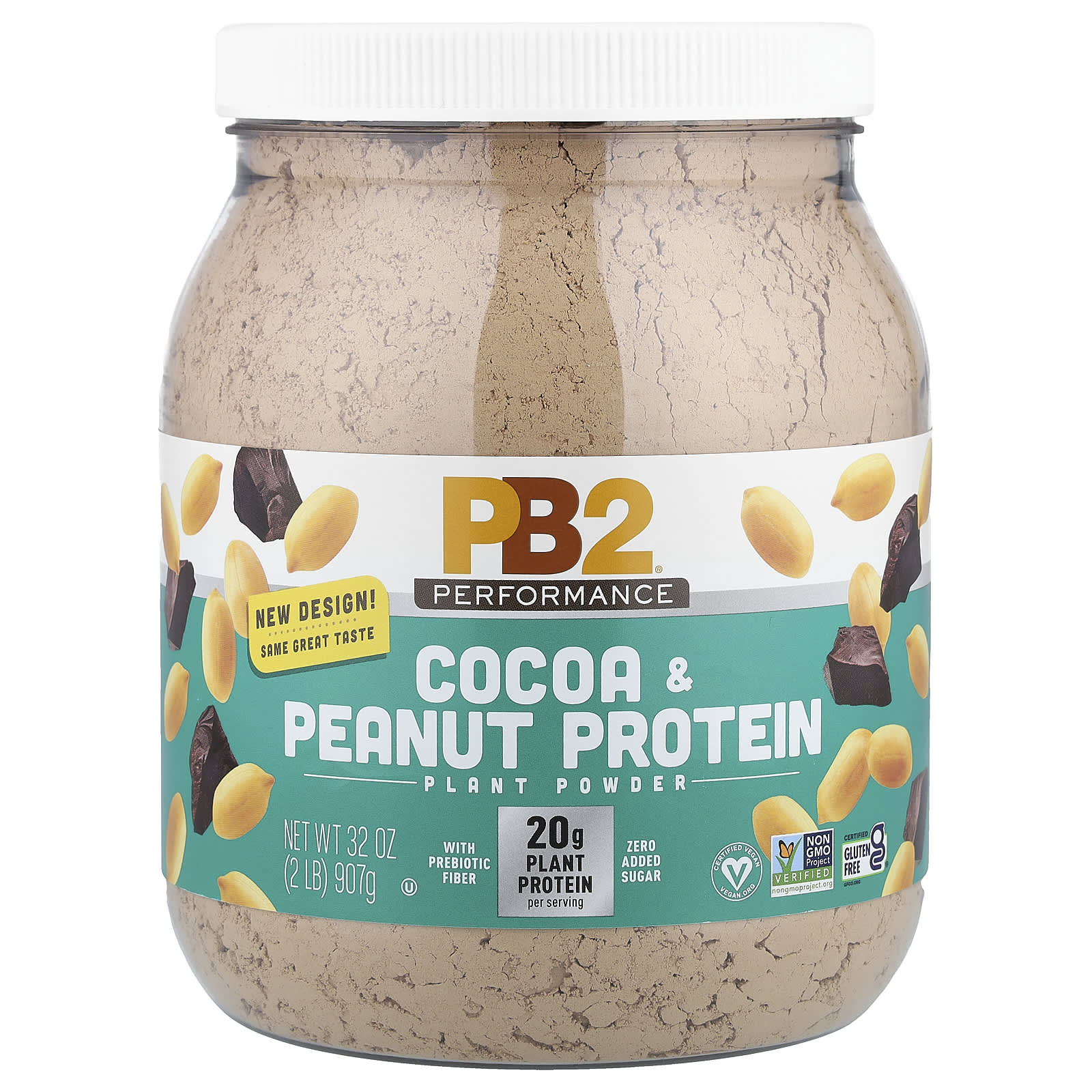 Протеин PB2 Foods Performance Cocoa & Peanut, 907 г