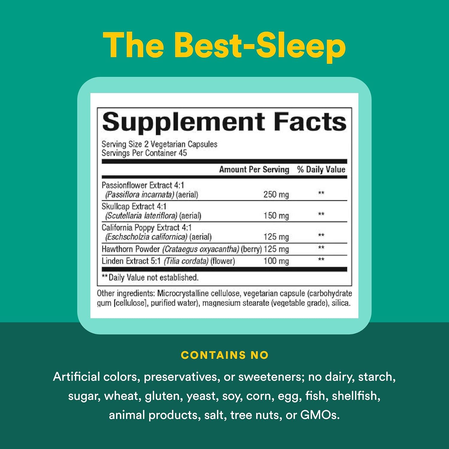 Антистресс-комплекс Natural Factors Stress-Relax® The Best-Sleep®, 90 растительных капсул