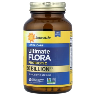 Пробиотик Renew Life Extra Care Ultimate Flora™ 60 Delayed Release, 50 млрд КОЕ, капсулы