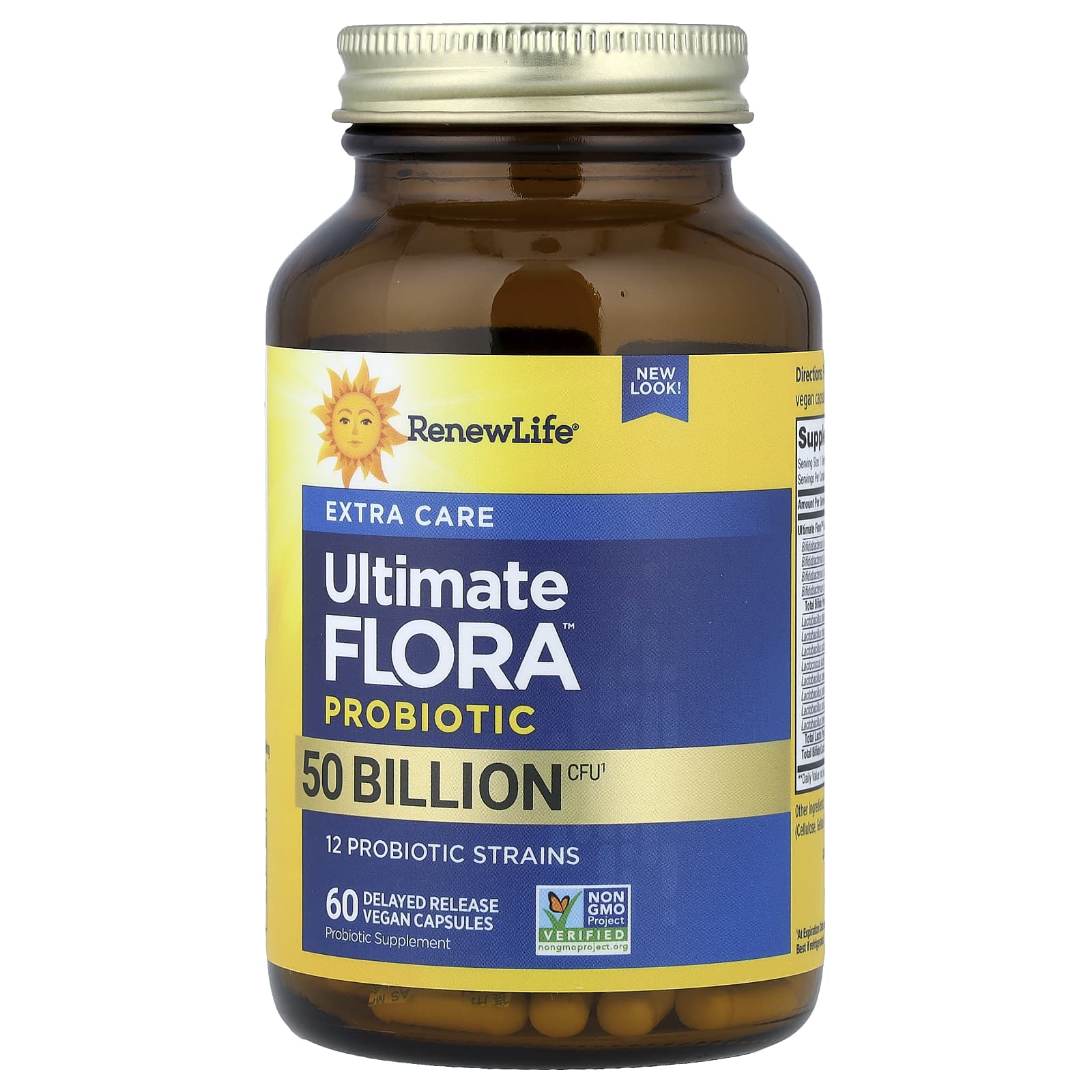 Пробиотик Renew Life Extra Care Ultimate Flora™ 60 Delayed Release, 50 млрд КОЕ, капсулы