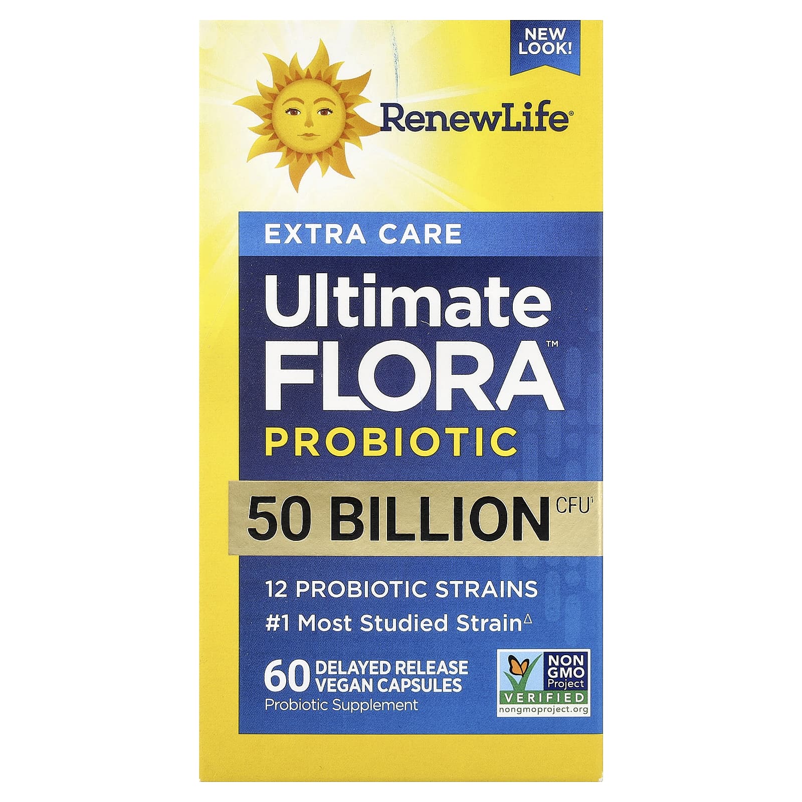 Пробиотик Renew Life Extra Care Ultimate Flora™ 60 Delayed Release, 50 млрд КОЕ, капсулы — фото 2