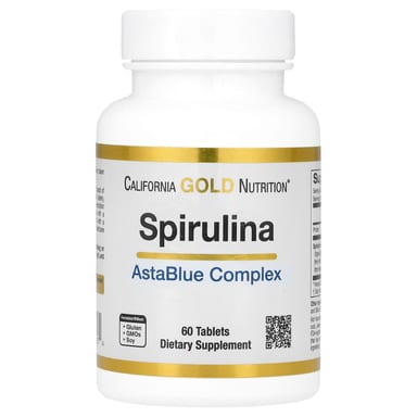 Спирулина California Gold Nutrition Organic AstaBlue Complex Blend, 60 таблеток