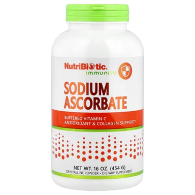 Кристаллический порошок NutriBiotic Immunity Sodium Ascorbate, кристаллический порошок, 454 г
