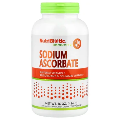 Фото товара: Кристаллический порошок NutriBiotic Immunity Sodium Ascorbate, кристаллический порошок, 454 г