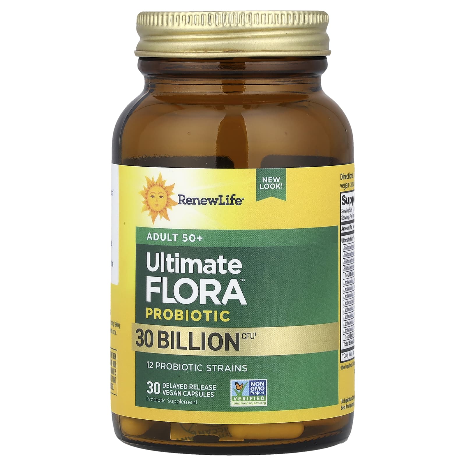 Пробиотик Renew Life Ultimate Flora™ Adult 50+ 30 Delayed Release, 30 млрд КОЕ, капсулы