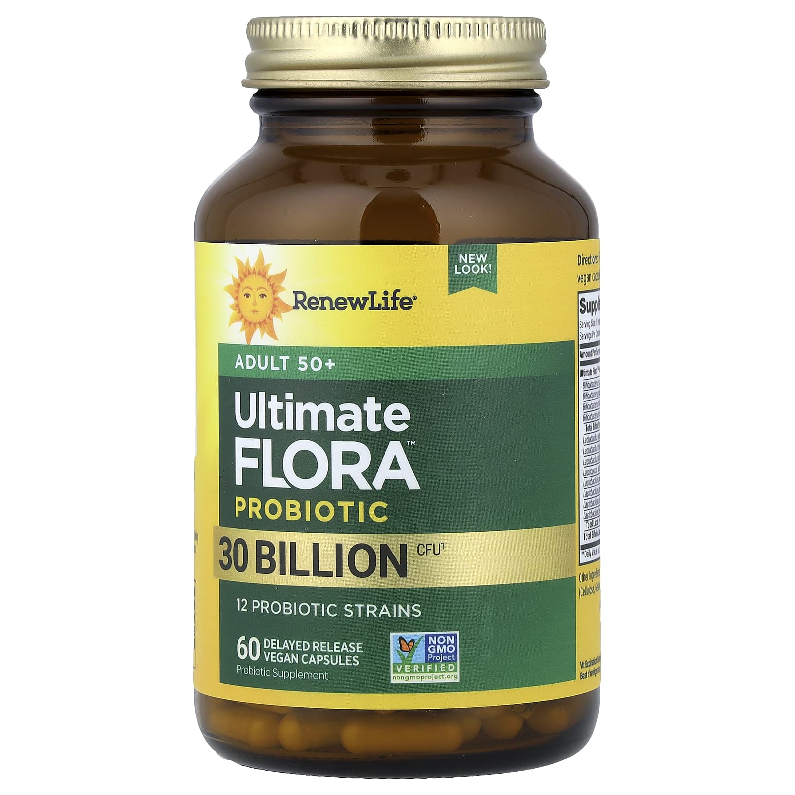 Пробиотик Renew Life Ultimate Flora™ Adult 50+, 60 растительных капсул