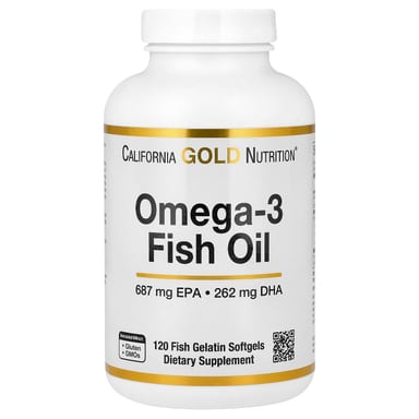 Рыбий жир California Gold Nutrition Omega-3, 1250 мг, мягкие капсулы