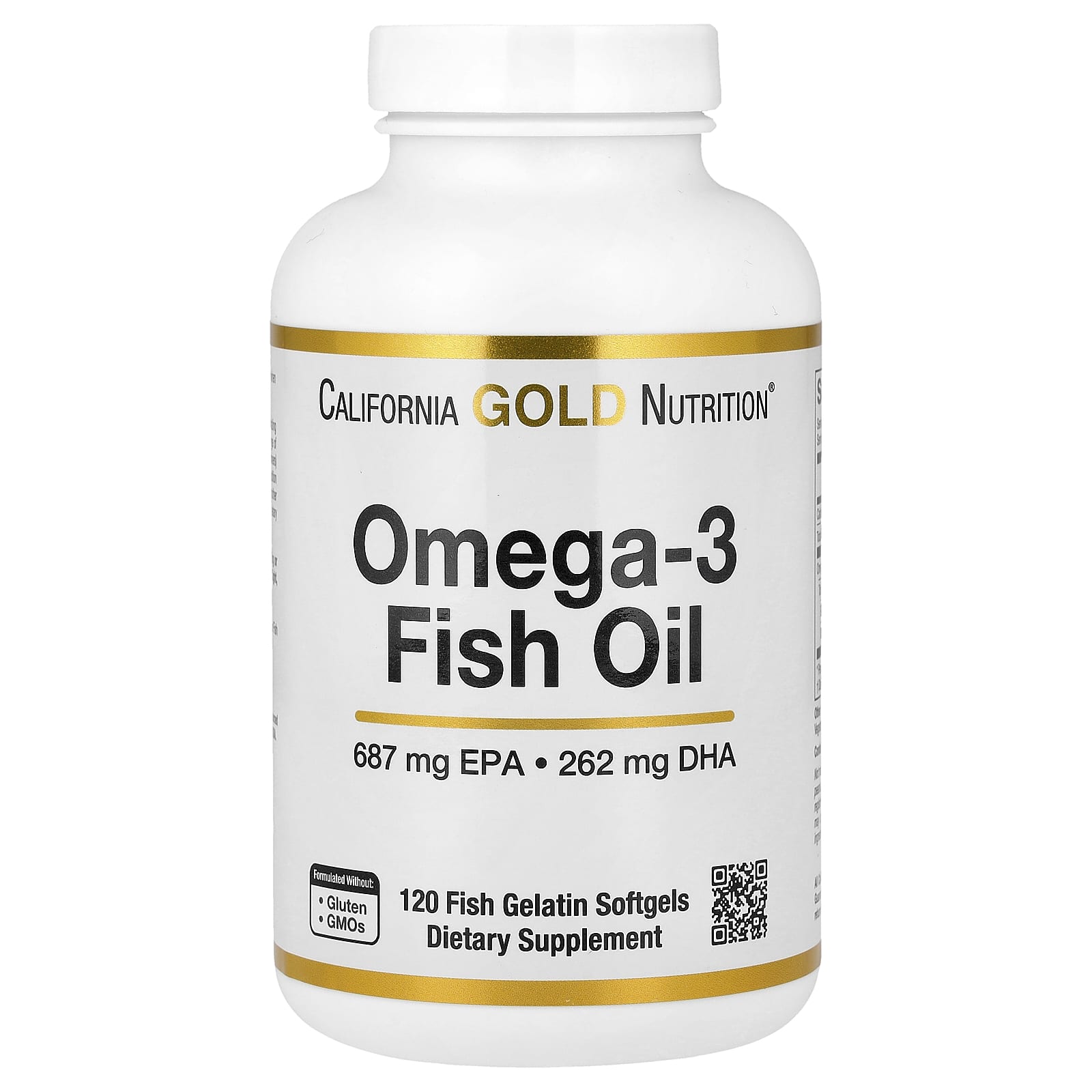 Рыбий жир California Gold Nutrition Omega-3, 1250 мг, мягкие капсулы — фото 1