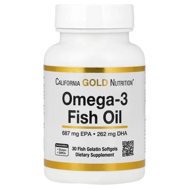 Рыбий жир California Gold Nutrition Omega-3, 1250 мг, мягкие капсулы