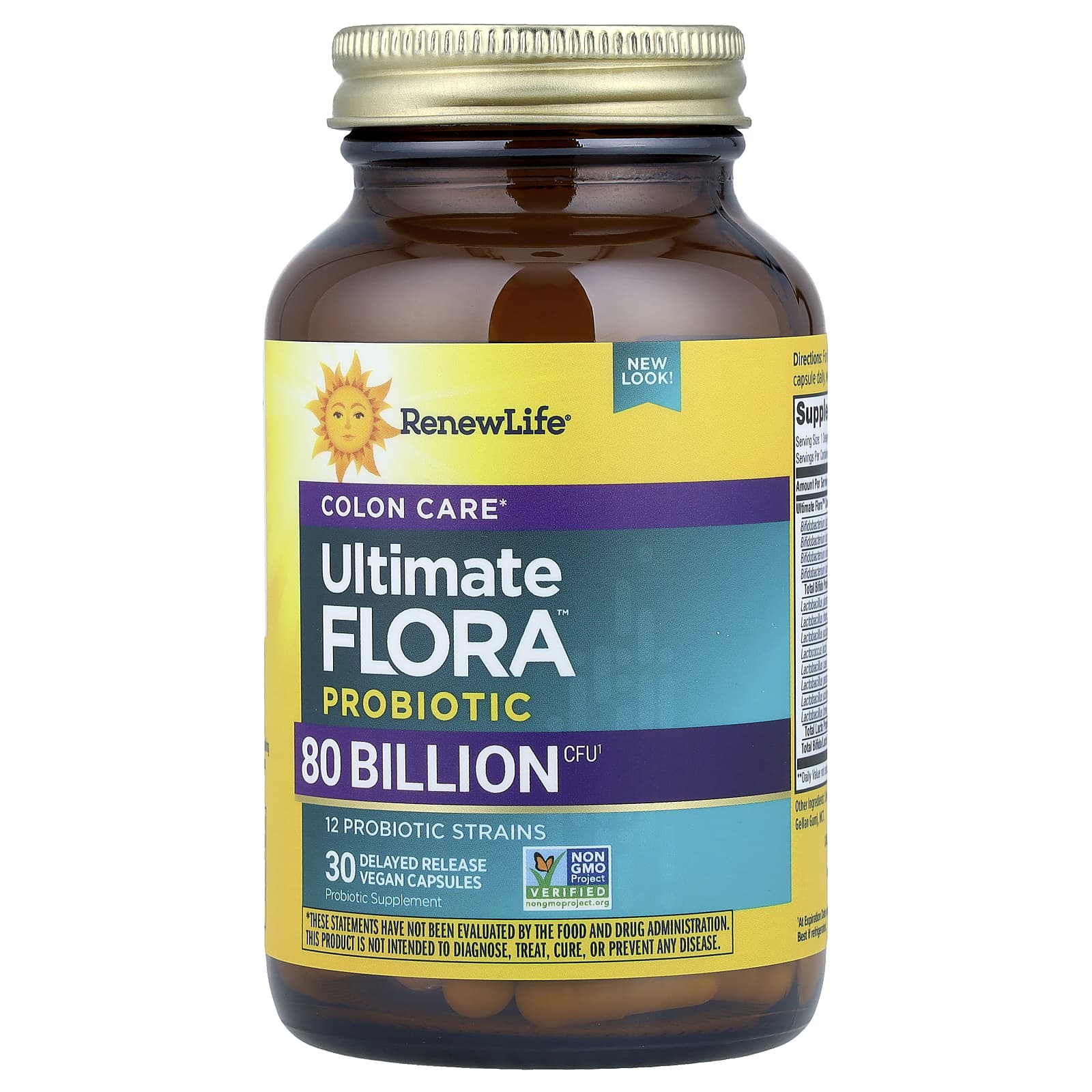 Пробиотик Renew Life Ultimate Flora™ Colon Care 30 Delayed Release, капсулы