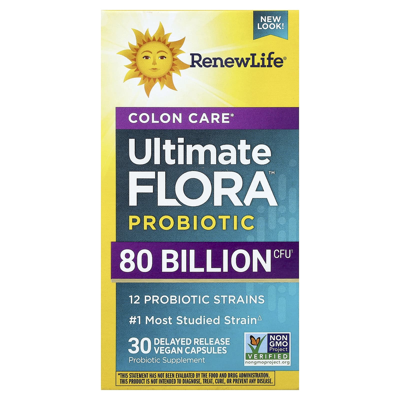 Пробиотик Renew Life Ultimate Flora™ Colon Care 30 Delayed Release, капсулы — фото 2