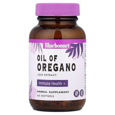 Орегано Bluebonnet Nutrition Leaf Extract, 150 мг, 60 мягких капсул