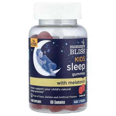Мелатонин Mommy's Bliss Sleep Gummies with Years+ Strawberry, для детей от 3 лет, 60 жевательных пастилок