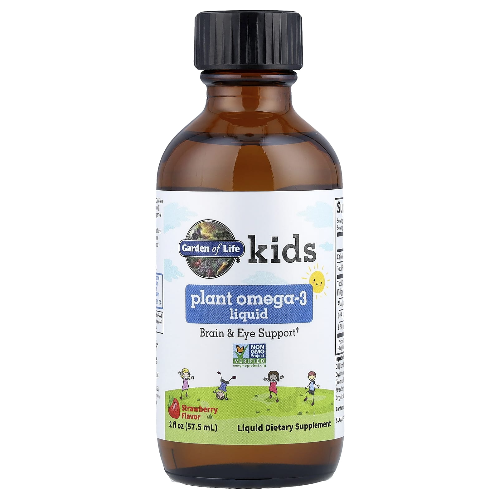 Омега-3 Garden of Life Plant Liquid Strawberry, 57.5 мл, жидкая форма
