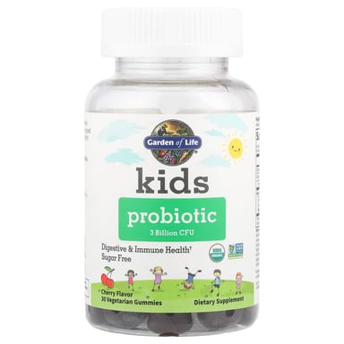 Детский пробиотик Garden of Life Gummies 30 Vegetarian Gummies, вкус Cherry, 3 млрд КОЕ, жевательные пастилки