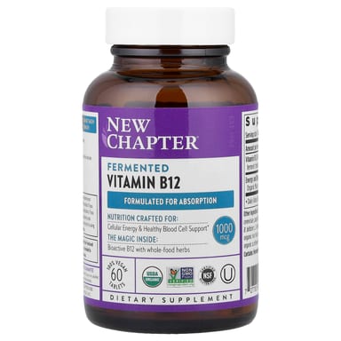Витамин B12 New Chapter Fermented 60 Vegan Tablets, таблетки
