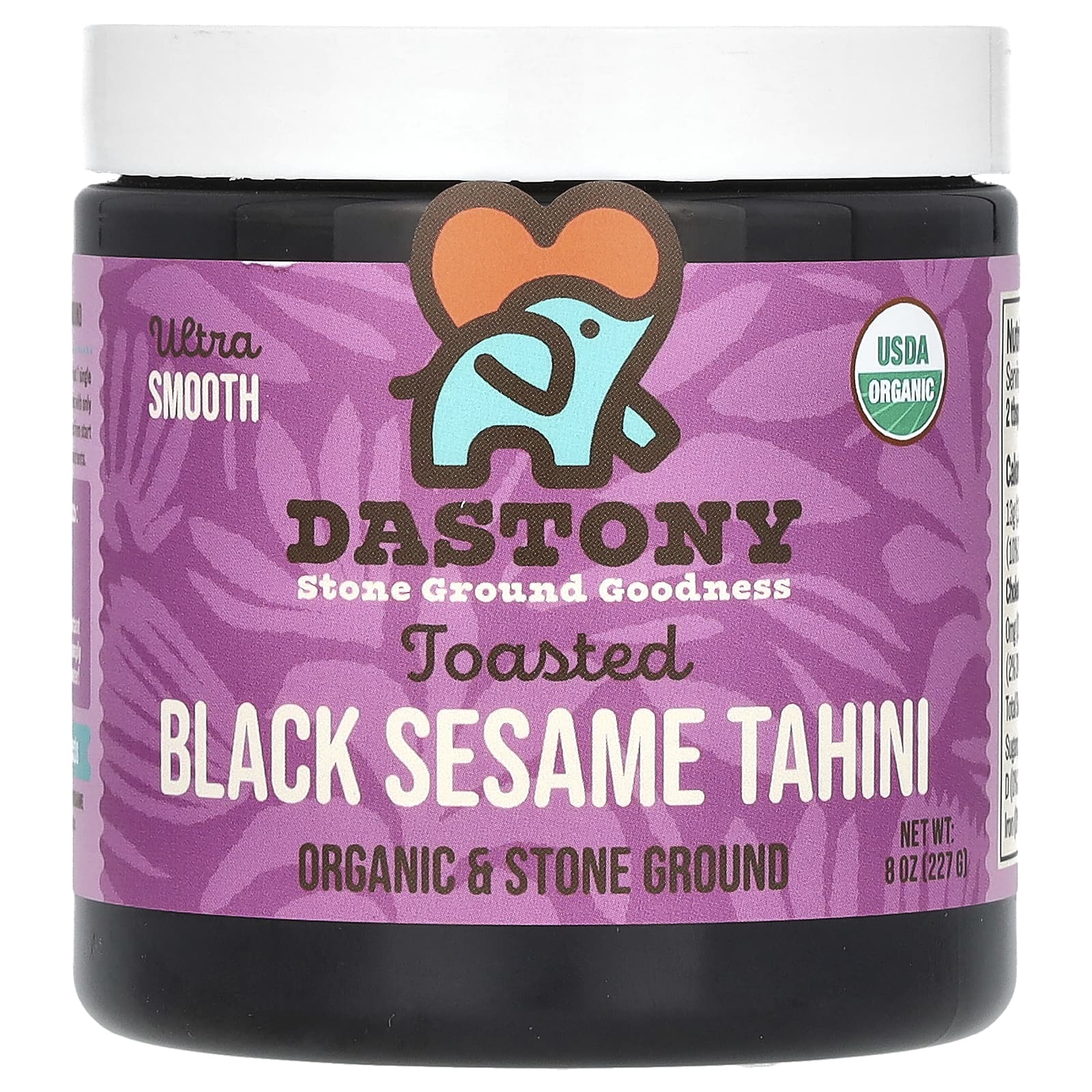 Тахини Dastony Organic Toasted Black Sesame Ultra Smooth, 227 г
