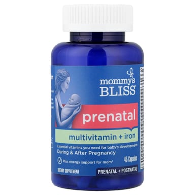 Пренатальные мультивитамины Mommy's Bliss Iron, 45 капсул